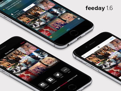 Say Hello to Feeday 1.6 3d 3d touch app feeday instagram iphone iphone 6s mosaic photo touch widget