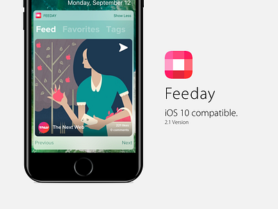 iOS 10 compatible 2.0 app app store feeday feedayapp instagram ios 10 ios10 iphone iphone 7 photo widget