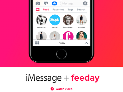 iMessage + Feeday app app store chat feeday feedayapp imessage instagram ios 10 ios10 message photo photos