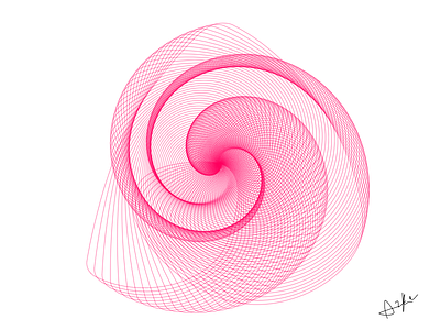 Sketching Infinite pink loop airbnb artist design designer frame framework geometric pink shell sketch sketching