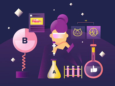 The Scientist character flatdesign graphicdesign illustration scientist tech vector