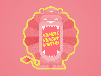 Humble Hungry Lion humble illustration lion logo symbol vector