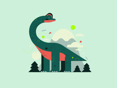 Brachiosaurus by Aki Tanninen on Dribbble