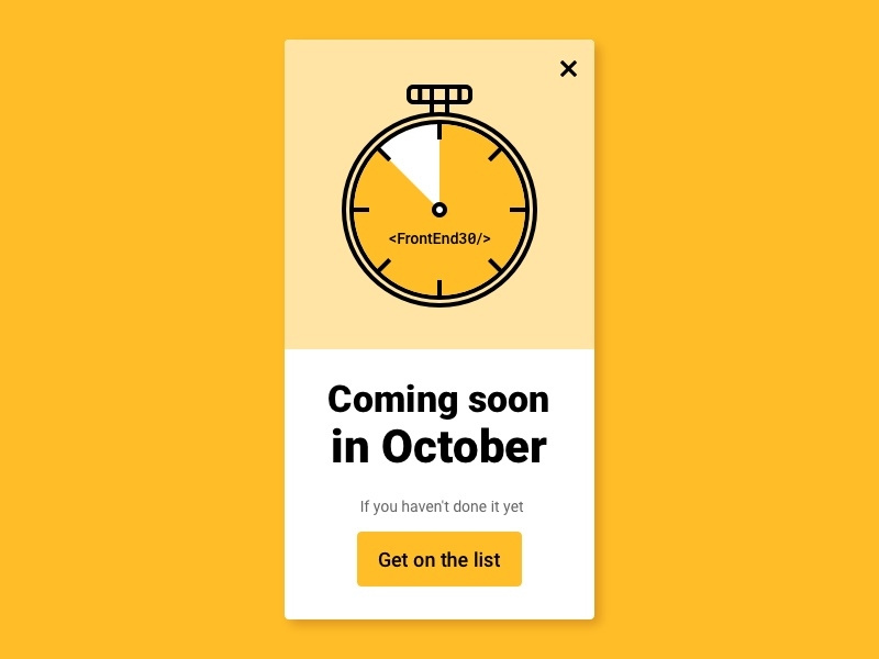 Coming soon page ui nana jeon