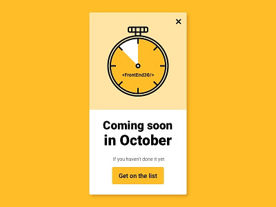 Coming Soon UI page coming soon page comingsoon graphic design icon logo motion graphics svg animation timer ui ui design