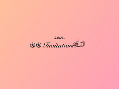 2 Dribbble Invitations