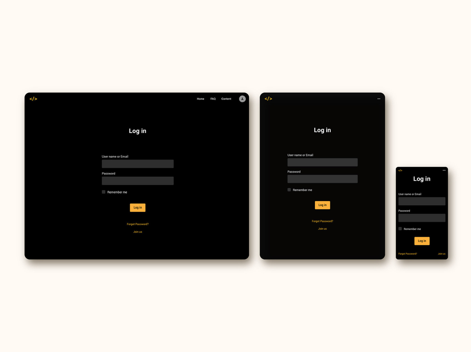 Login page for FrontEnd30 website / UI design by nana on Dribbble