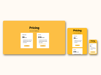 Price page for FrontEnd30 website / UI design dark theme intro page pricing pricing page ui design web web design