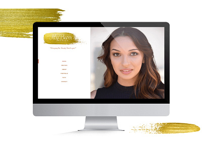Website Design for Aly Barr Makeup beauty design makeup makeup artist ui