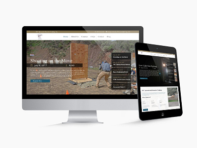 Course Website for Tactical Training Company