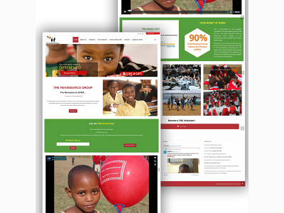 Website Design for Non-profit TRG International design non profit ui website design
