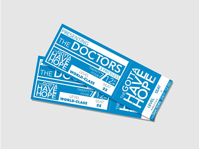 Doctors Tickets brand collateral branding collateral design design print design