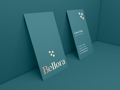 Bellora Business Cards brand collateral branding collateral design identity design print design