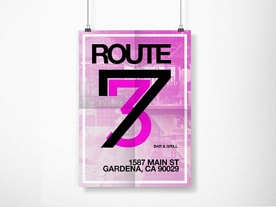 Route73 Poster Design 2 brand collateral branding design print design