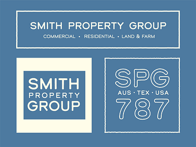 Smith Property Group austin brand identity branding illustrator logo real estate real estate logo texas