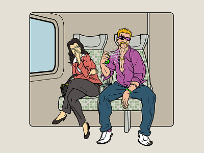 Train Etiquette Posters - The Cologne Bro