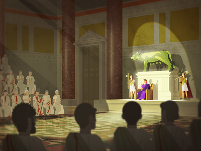 'Roman Senate' - Digital Painting from Documentary