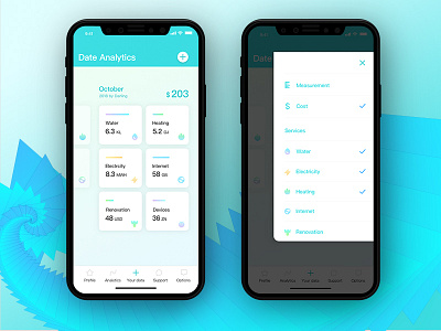 Intelligent family mobile app UI