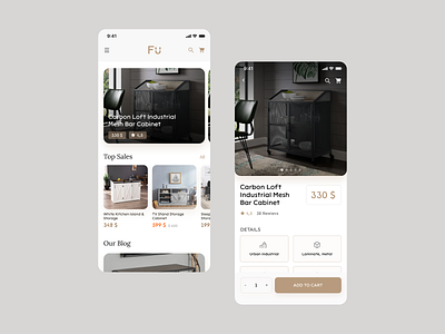 Furniture E-commerce Store | App android app clean design ecommerce app furniture furniture app furniture store ios online shop store ui ux