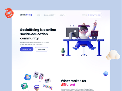 SocialBeing / Online education platform