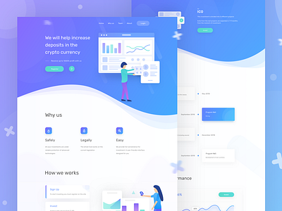 Crypto Fund Landing page by Vadim on Dribbble