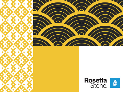 Language Pattern Exploration branded color block design geometric pattern rhythm rosetta stone