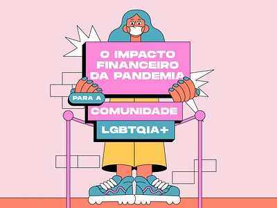 COVID impact to LGBTQ people characterdesign characters covid graphic design illustration lgbtq pride pridemonth