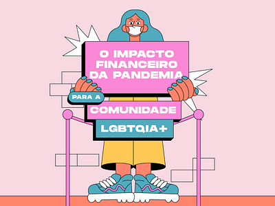 COVID impact to LGBTQ people characterdesign characters covid graphic design illustration lgbtq pride pridemonth