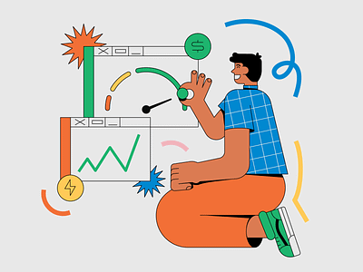 Investment App characterdesign finance graphic design illustration money