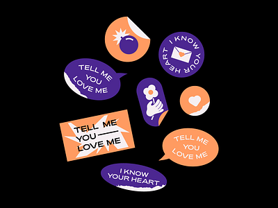 stickers - tell me