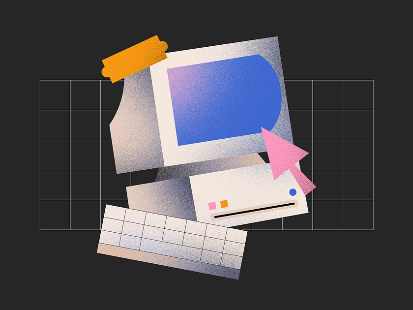 Retro Computer by Lucas Sales on Dribbble