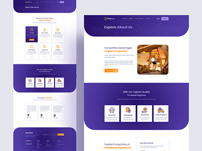 Logistics Delivery Service Website Design