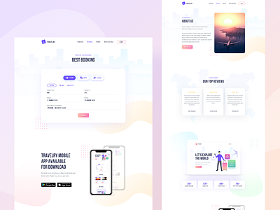 TRAVELRY - Travel Booking Website agency website booking bus car design flight app flihrt holiday hotel booking hotel branding illustration landingpage product travel travel agency travel app ux vacation vacation rental