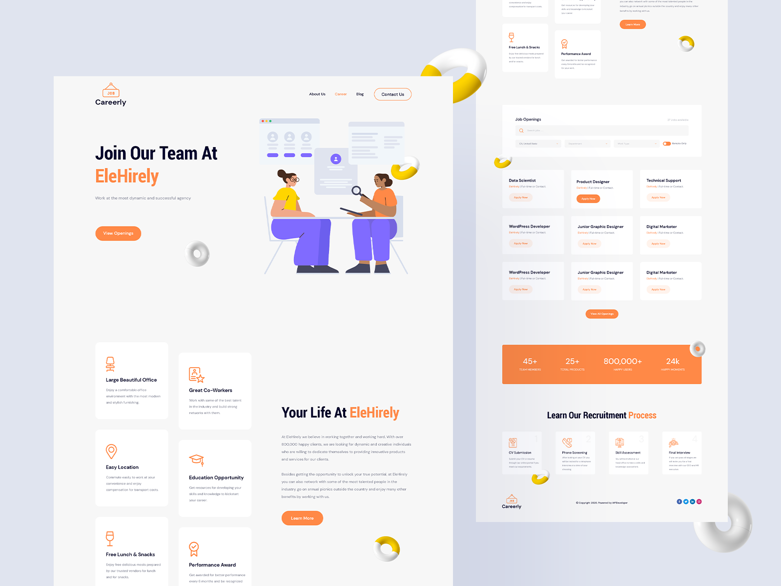 Careerly Company Career Page Template V2 by SabbirMc for WPDeveloper