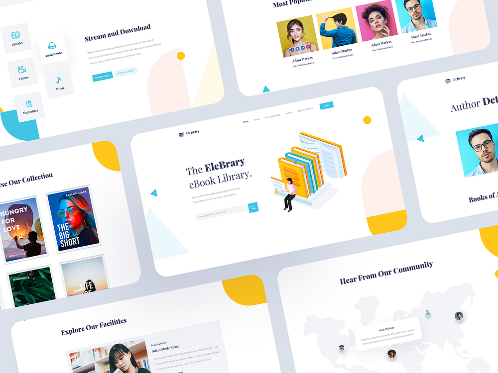 book-library-website-template-designs-themes-templates-and