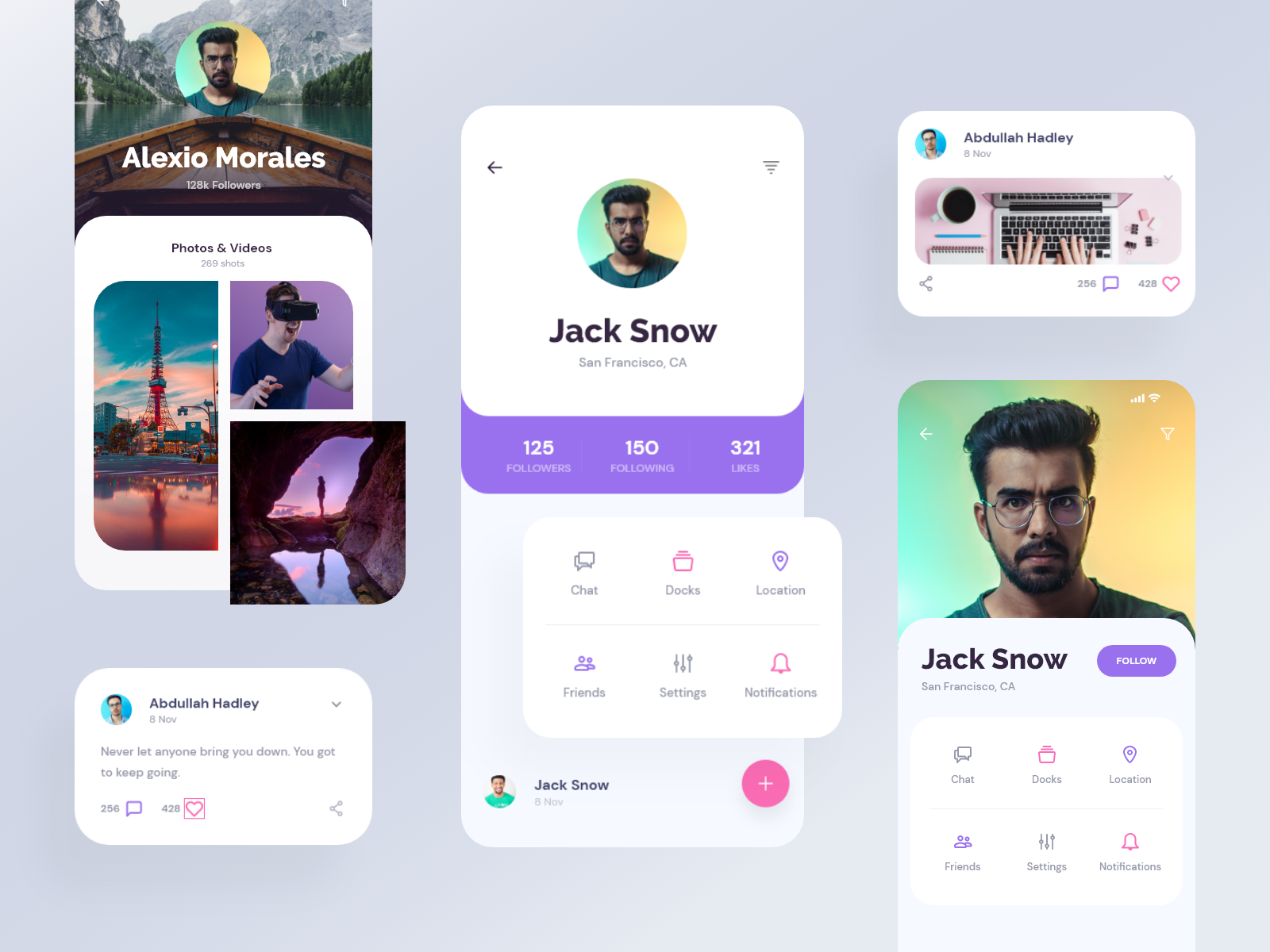 Profile Screen UI Design For App