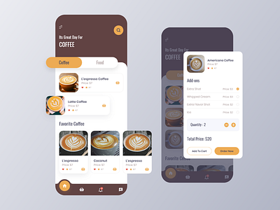 L’espresso – Coffee Mobile App