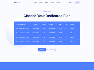 WPHost - Web Hosting Website Template by sabbirmc for Startise on Dribbble