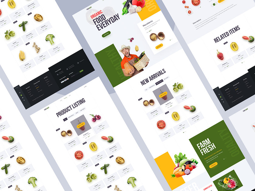 Food Mart - Grocery Shop Website (pack) by SabbirMc for WPDeveloper on ...