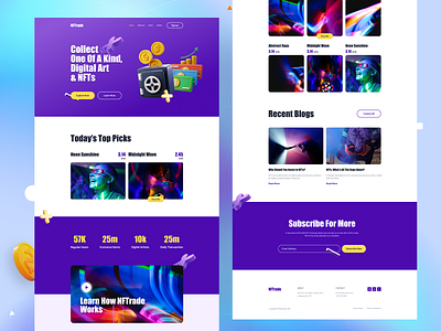 NFTrade - NFT Marketplace Website Template