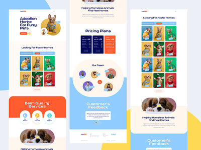 Pet Care Website Template designs, themes, templates and downloadable  graphic elements on Dribbble