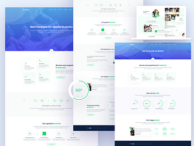 Group Of Company Business Template agency agency website branding business agency company website design landing page product services services agency