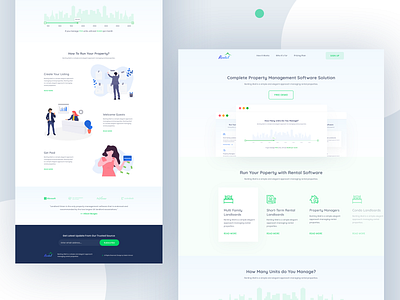Landing Page : Rent Management Software