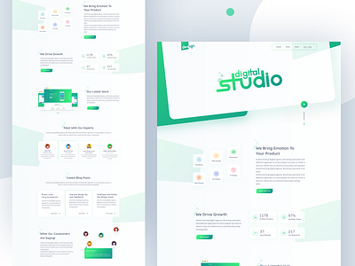 Digita - Creative Design Agency Website agency website bitcoin crypto illustration landingpage product studio studio agency typography vector website