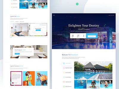Hotel Booking Website agency website booking app design food hotel hotel booking landingpage login payment product real estate reservation resort travel web design