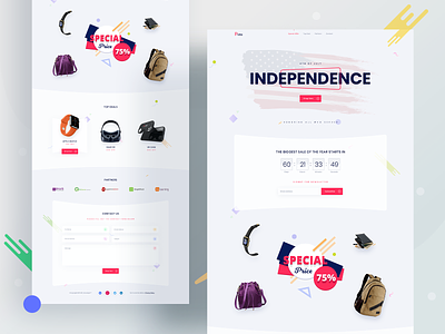 Fourth of July – Independence Day Event Product Landing 4th july agency website america american independence day digital marketing event flag fredom illustration independence day july landingpage logo ui usa usa flag