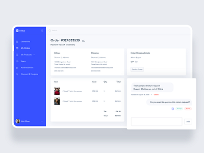 BelloBlue: Fashion + Delivery Web App admin dashboard admin template branding dashboard dashboard design dashboard ui delivery app design ecommerce fashion icon product ui ux web app