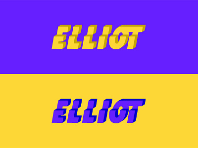 Typography | Elliot Logo Lettering