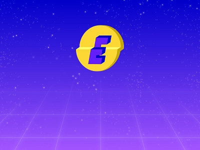 Logo Symbol – Elliot 1980 80s arcade brand brand identity branding branding design coin crypto cryptocurrency design illustration logo retro retrowave
