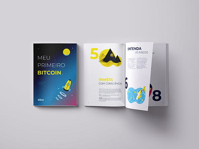 Editorial and Illustration | Elliot Brochure bitcoin book brand brochure crypto cryptocurrency design editorial editorial design human illustration indesign invest magazine print trade vector